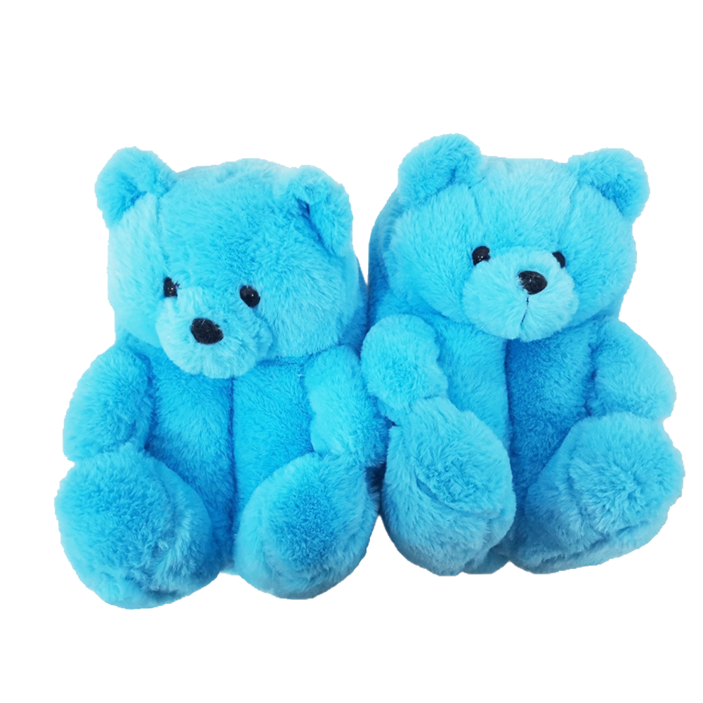 Light Blue - Teddy Bear Slippers