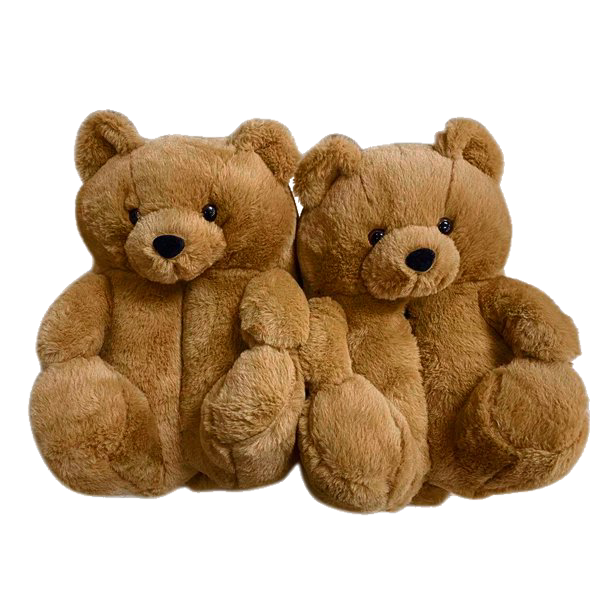 Light Brown - Teddy Bear Slippers
