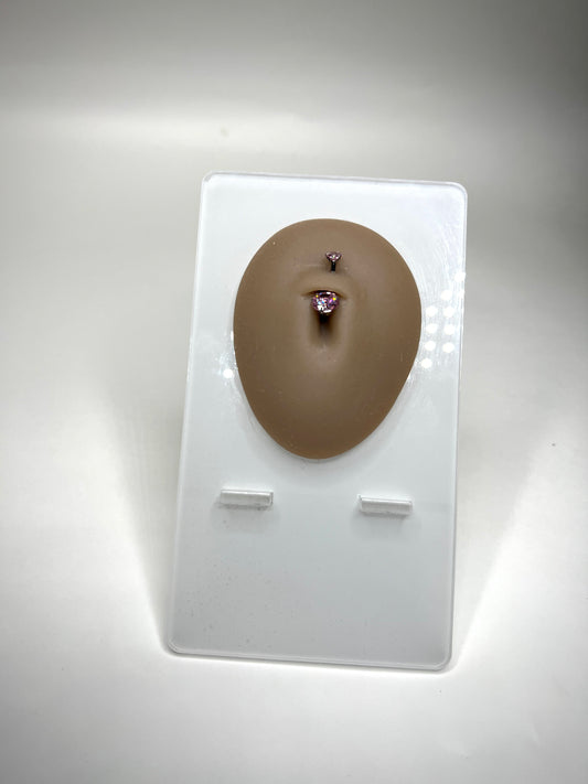 Pink Diamond Belly Ring