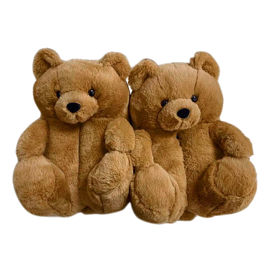 Light Brown - Teddy Bear Slippers